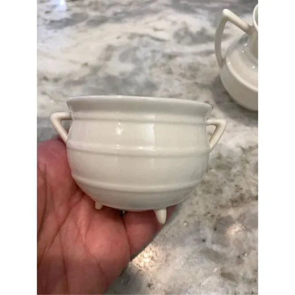 Vintage Belleek Aberdeen Kettle Pot Creamer and Bowl #Rare Find #Belleek